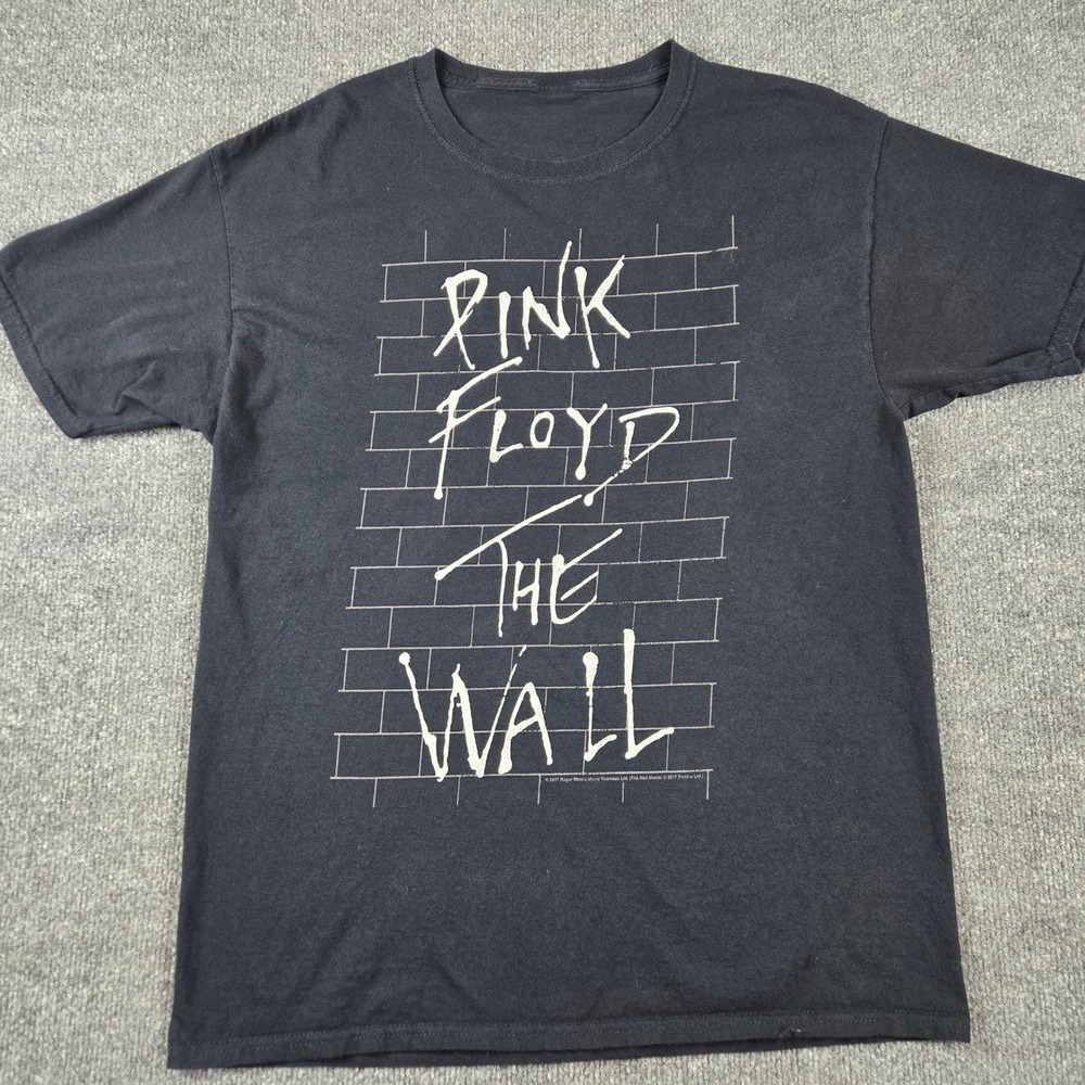 Pink Floyd The Wall Graphic T-Shirt Mens Medium Black Band Tee Rock Music 2017